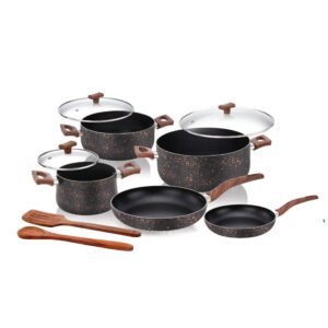 NONSTICK COOKWARE 10PC SET GOLDEN SPOT