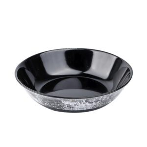 SERVING BOWL 8.5 INCH BLACK MARBLE